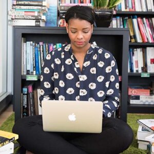 accountability - woman with laptop